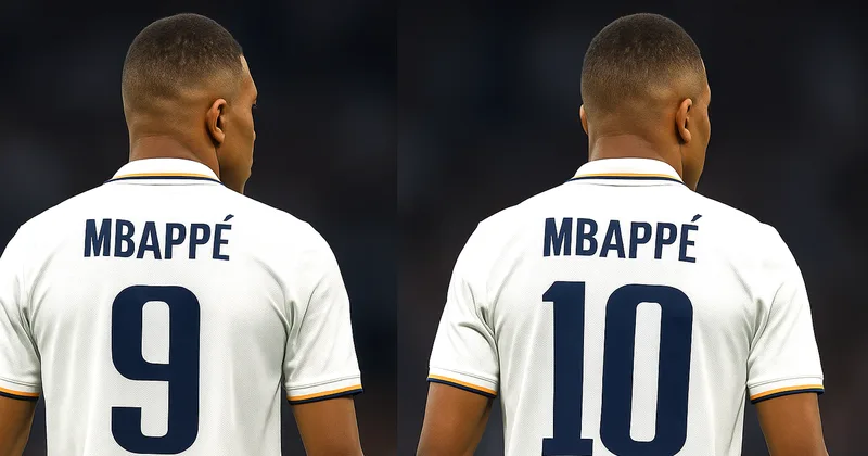 Mbappé hiện mặc áo số 10 tại Real Madrid, đánh dấu giai đoạn mới sau mùa đầu tiên sử dụng số 9.